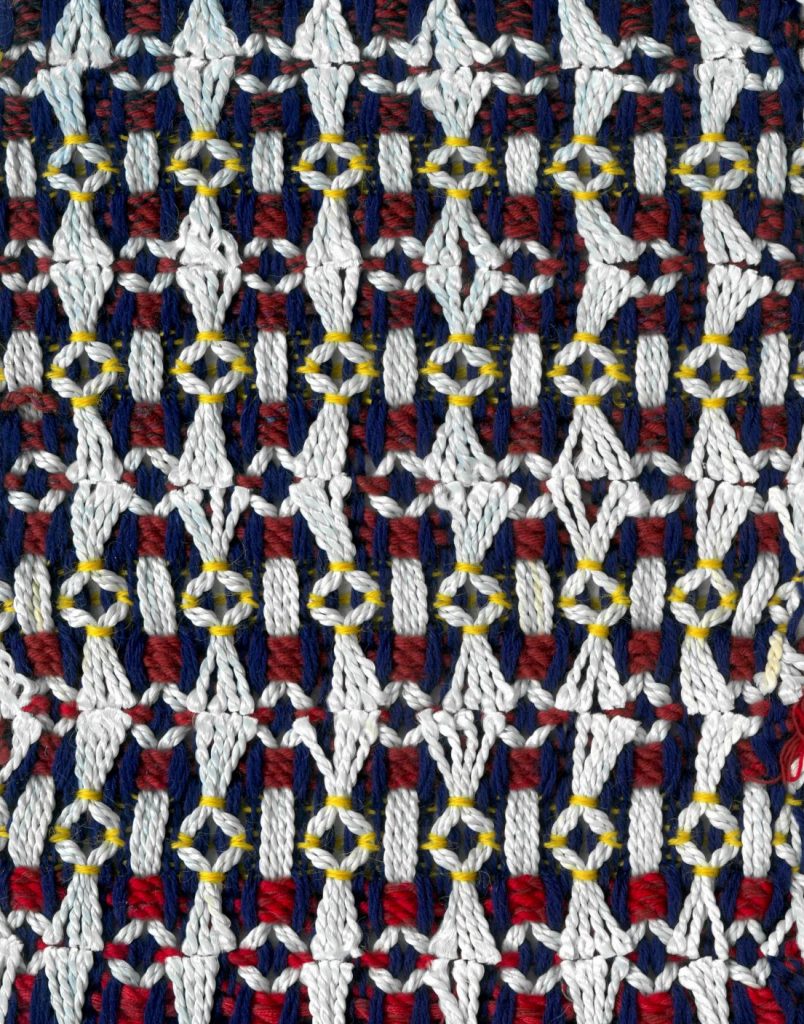 Living on the Water Woven fabric with red, white and blue threads