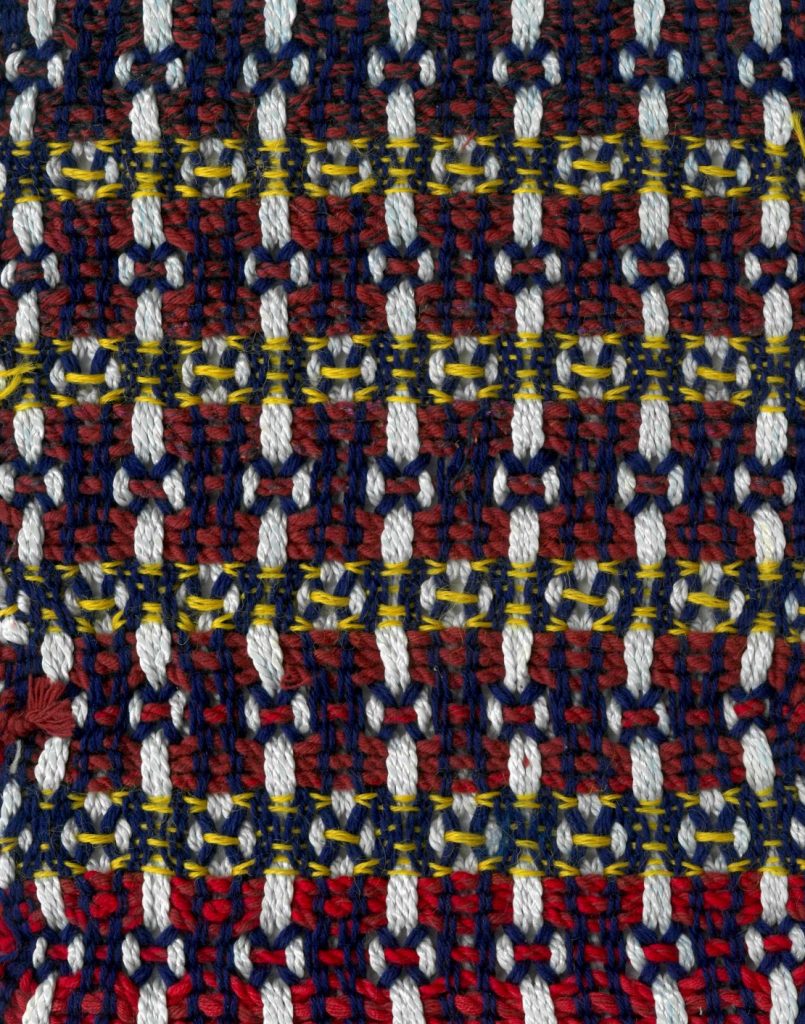 Living on the Water Woven fabric with red, white and blue threads