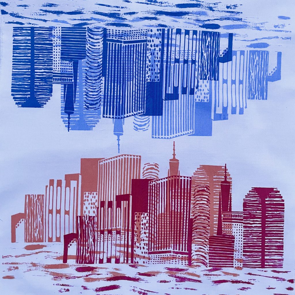 New York prints of a New York skyline